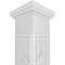 Ekena Millwork Craftsman Classic Square Non-Tapered Shaker Fretwork Column w/ Tuscan Capital & Tuscan Base CC0810ENSHKTUTU - alternate 4